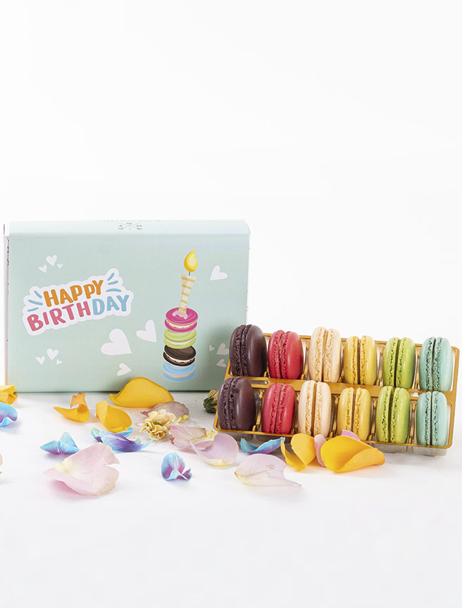 Happy Birthday Macarons (12’li) — görsel 1