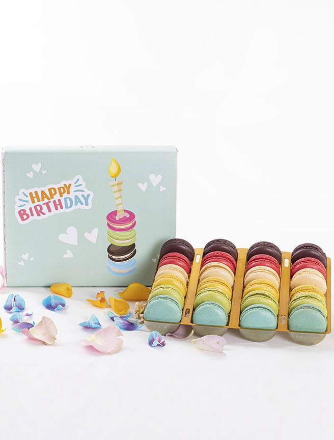 Happy Birthday Macarons (24’lü) — görsel 1