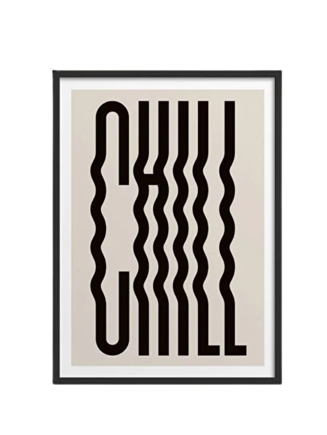 Ahşap Çerçeveli Chill Poster Tablo (30x40 cm) — görsel 2