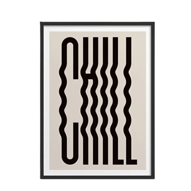 Ahşap Çerçeveli Chill Poster Tablo (30x40 cm) — görsel 4