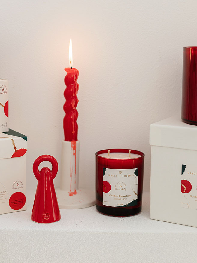Candle + Friends No 6 Golden Pumpkint Special Edition Cam Mum (Medium) — görsel 1